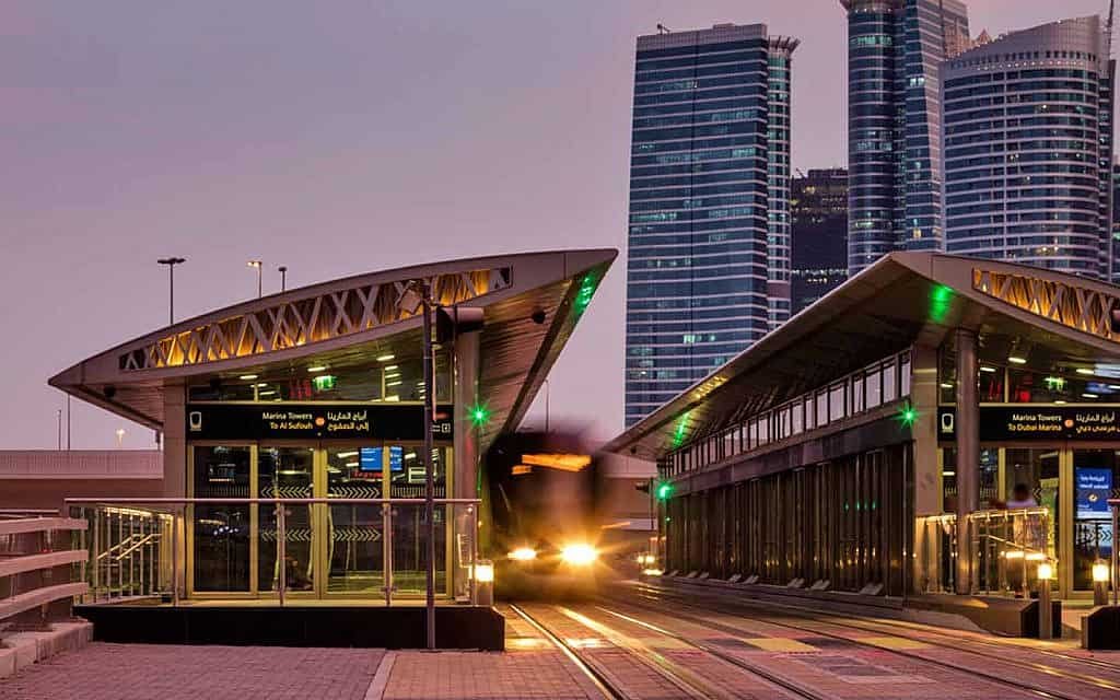 Dubai Marina Mall Tram Station Overview