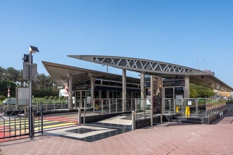 Dubai Media City Tram Station Overview