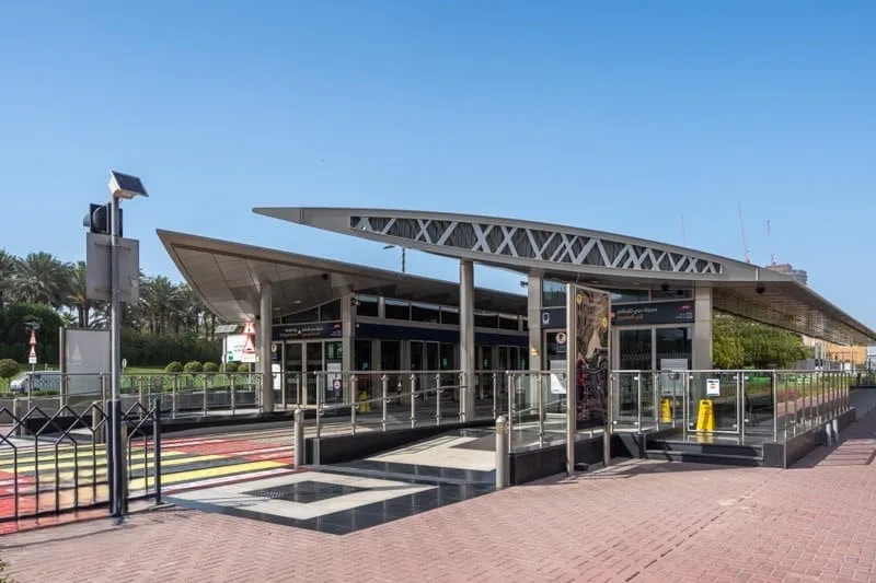 Dubai Media City Tram Station Overview
