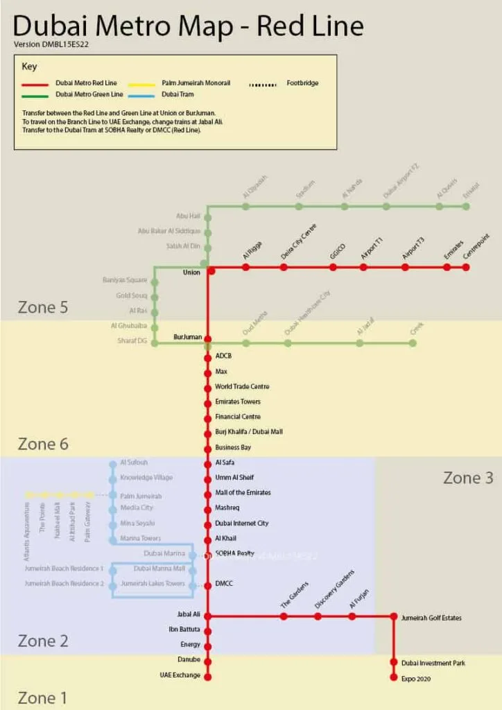 Red Line Map